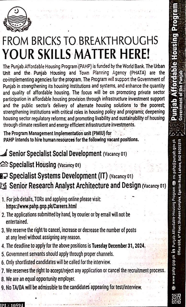 Specialist Systems Development (IT)